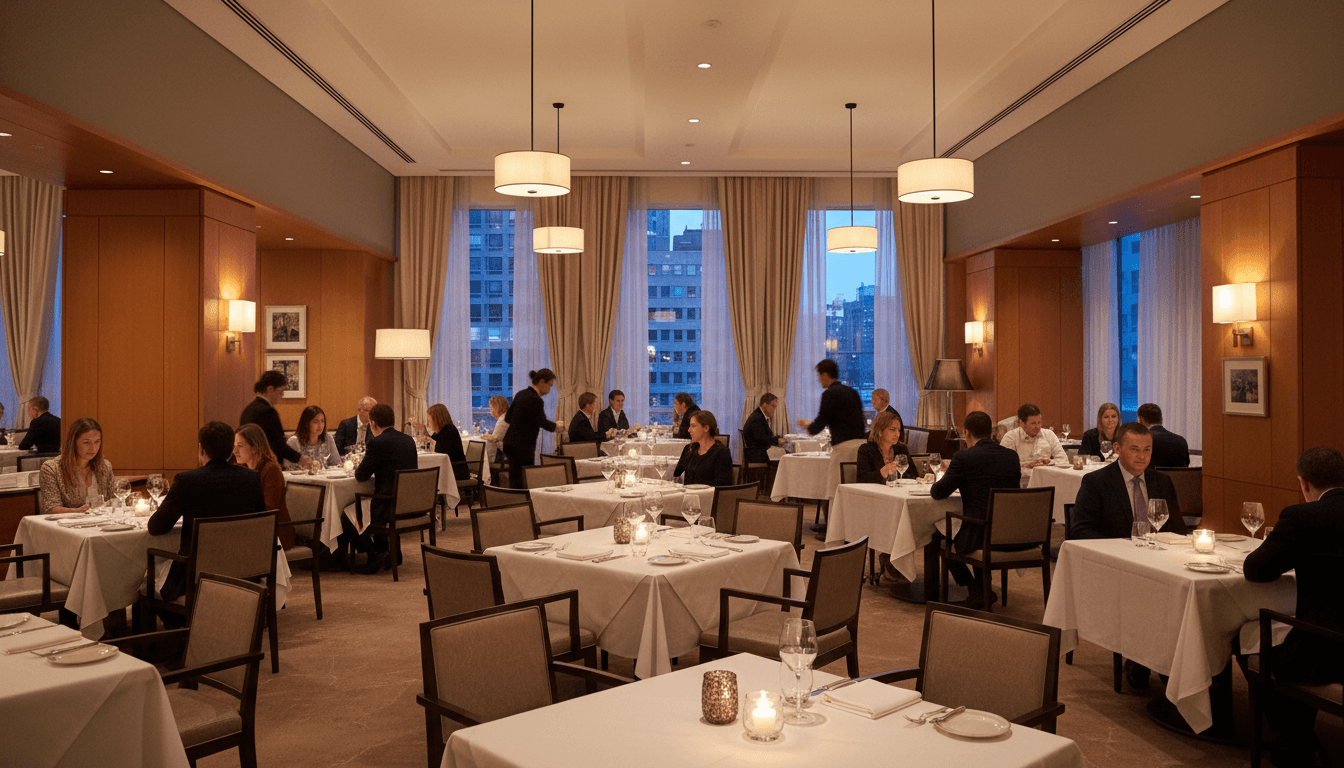 Fine dining establishment with attentive service